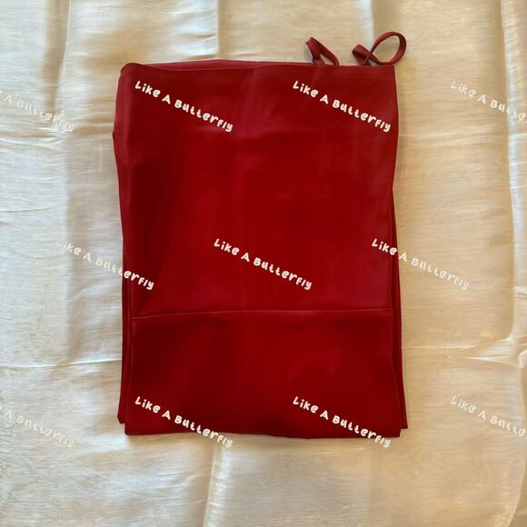 Reformation Frankie Silk Dress - Red Rubies - Picture 8 of 12